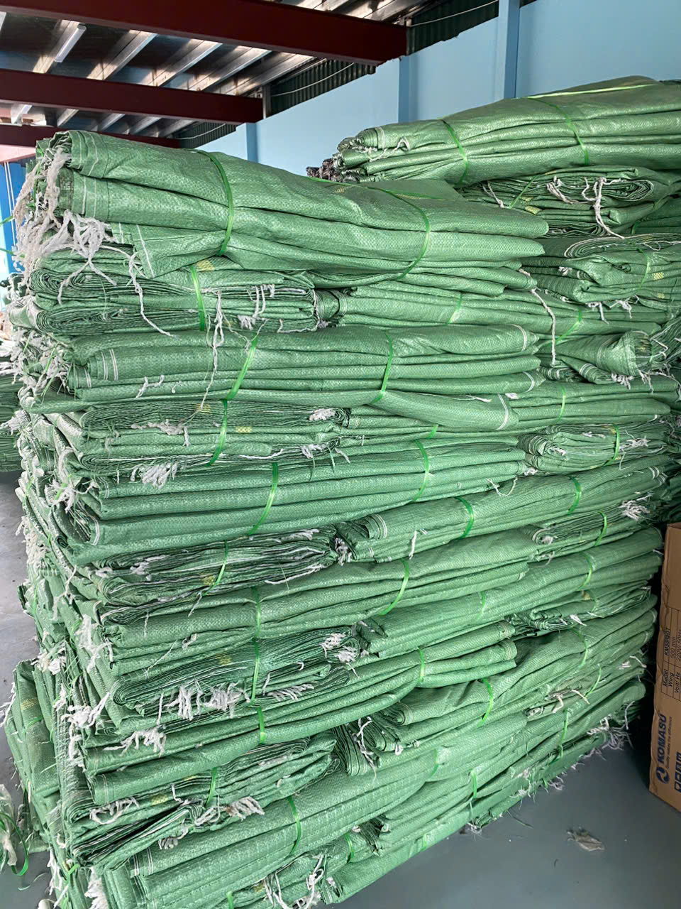 Bao tải xanh viền miệng (KT lớn)