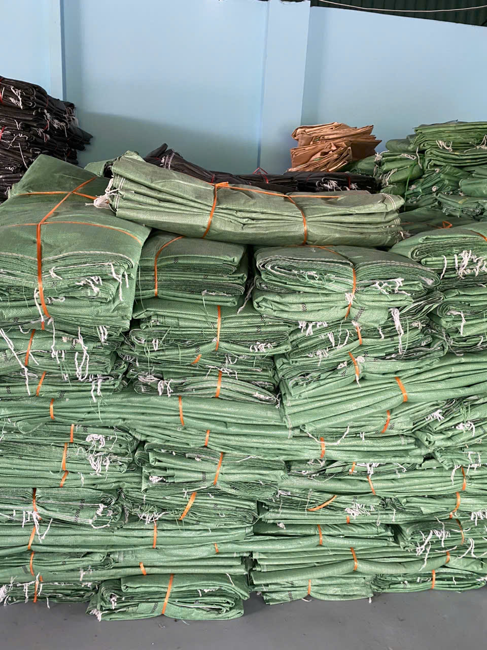 Bao tải xanh viền miệng (KT lớn)